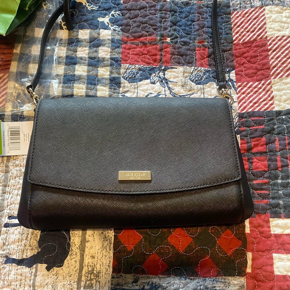 Kate Spade ♠️ Black Leather Crossbody Bag